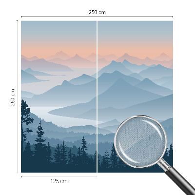 Peel and stick wallpaper mural Mountain panorama