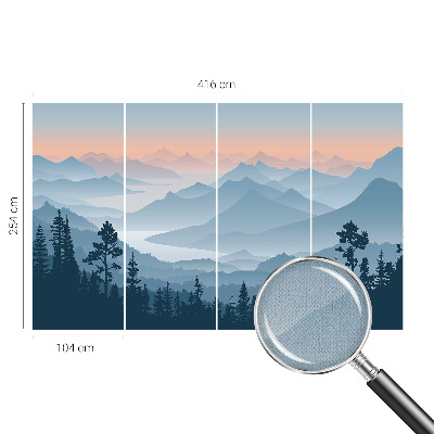 Peel and stick wallpaper mural Mountain panorama