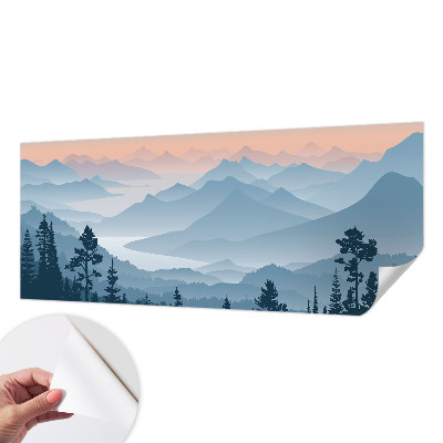 Peel and stick wallpaper mural Mountain panorama