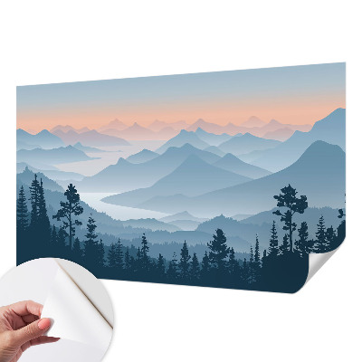 Peel and stick wallpaper mural Mountain panorama