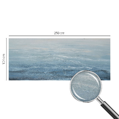 Stick-on wall mural featuring a calm sea scene