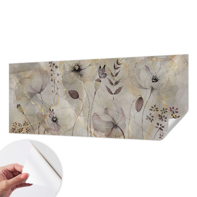 Removable wall mural wallpaper Delicate flowers