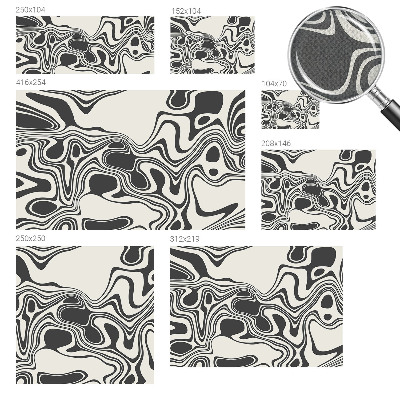 3D photo wallpaper mural with a dynamic lines design