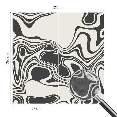 3D photo wallpaper mural with a dynamic lines design