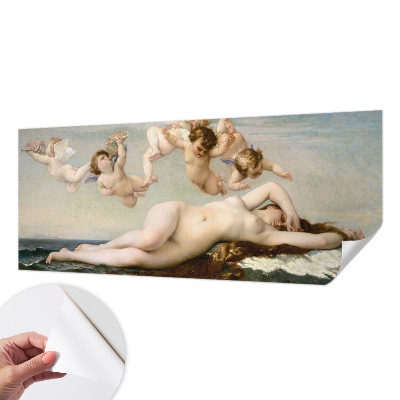 Peel and stick wall mural with a mythical scene