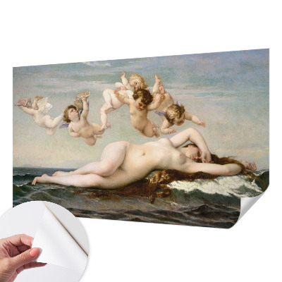 Peel and stick wall mural with a mythical scene