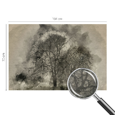 Baby room wall mural Mysterious trees