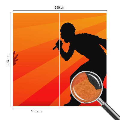 Removable wall mural Rhythmic scene