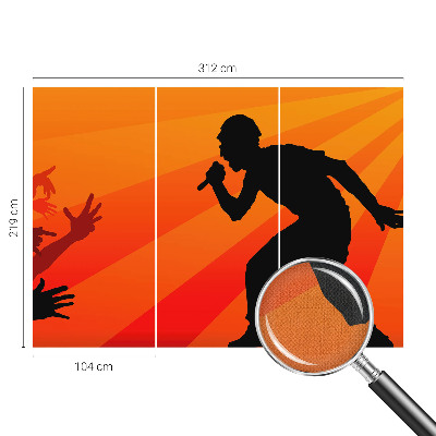 Removable wall mural Rhythmic scene