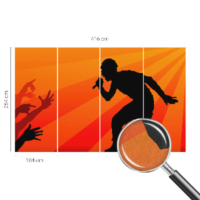 Removable wall mural Rhythmic scene