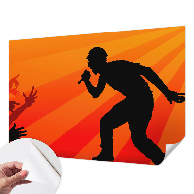 Removable wall mural Rhythmic scene