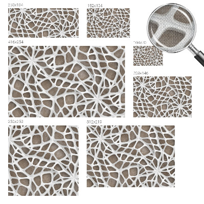 Peel and stick wall mural for kids' room Lace net