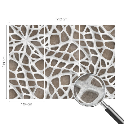 Peel and stick wall mural for kids' room Lace net