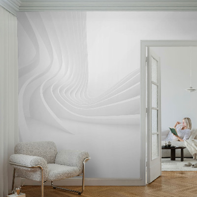 Peel and stick wall mural for bedroom Wavy lines