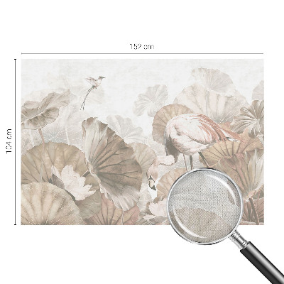Nursery wall mural with an elegant nature design