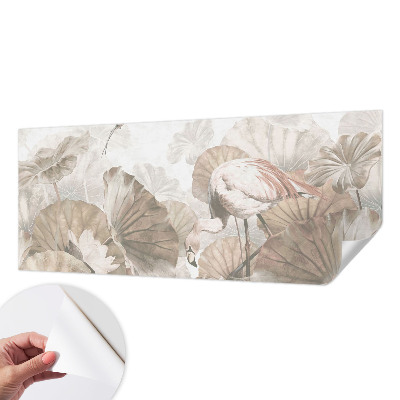 Nursery wall mural with an elegant nature design