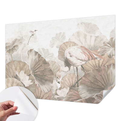 Nursery wall mural with an elegant nature design