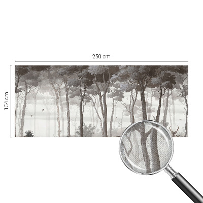 3D photo wallpaper mural Forest magic