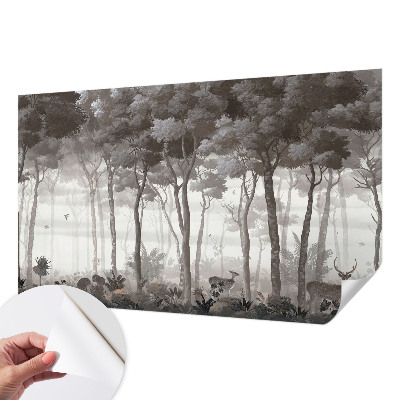 3D photo wallpaper mural Forest magic