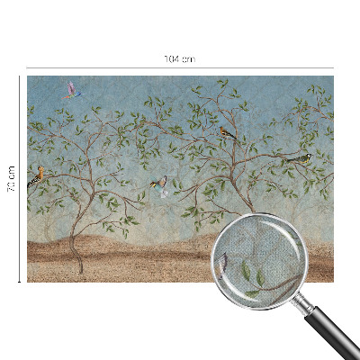 Self-adhesive photo wallpaper Birds in the trees