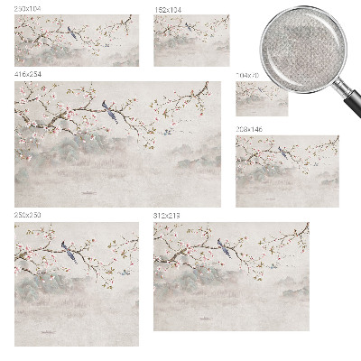 3D photo wallpaper mural Oriental landscape