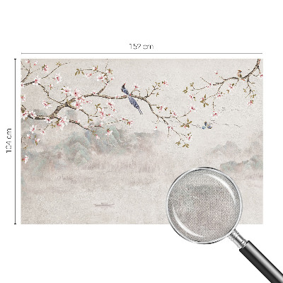 3D photo wallpaper mural featuring an oriental landscape