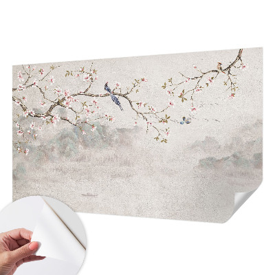 3D photo wallpaper mural featuring an oriental landscape