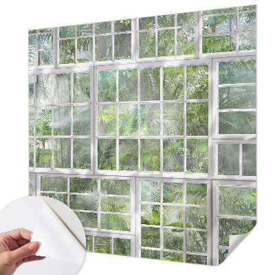 Children's wall mural Green forest