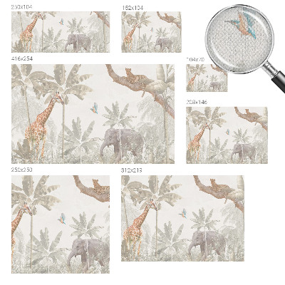 Baby room wall mural Tropical oasis