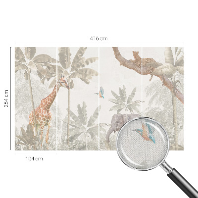 Baby room wall mural Tropical oasis