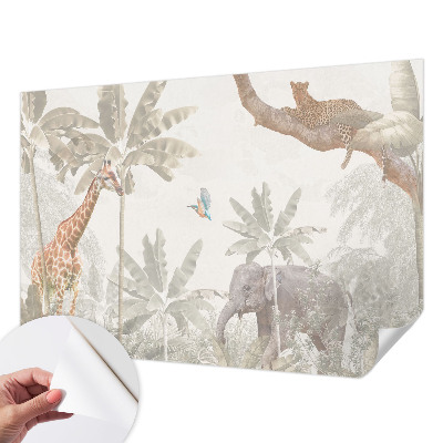 Baby room wall mural Tropical oasis