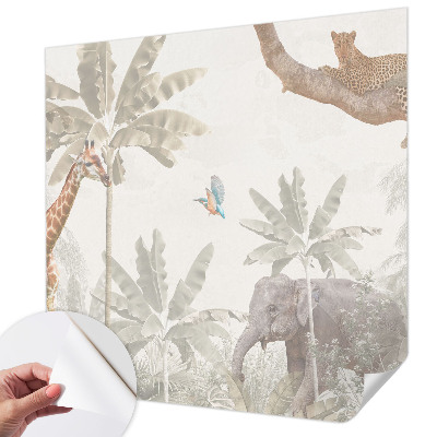 Baby room wall mural Tropical oasis