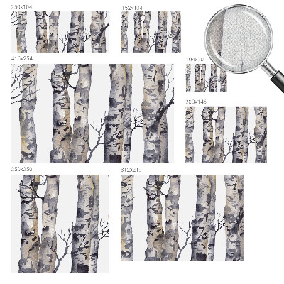Self-adhesive wall mural Aspen forest
