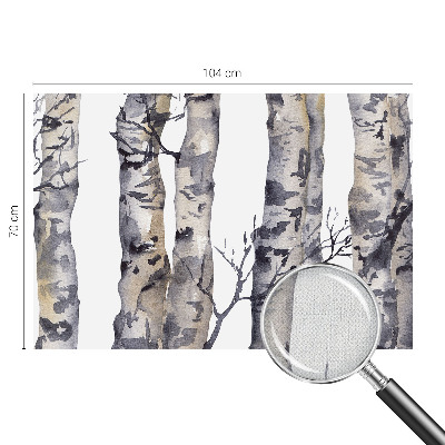 Self-adhesive wall mural Aspen forest