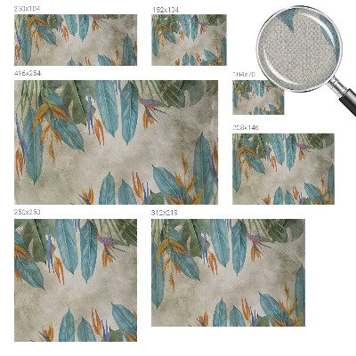 Self-adhesive photo wallpaper Tropical flowers