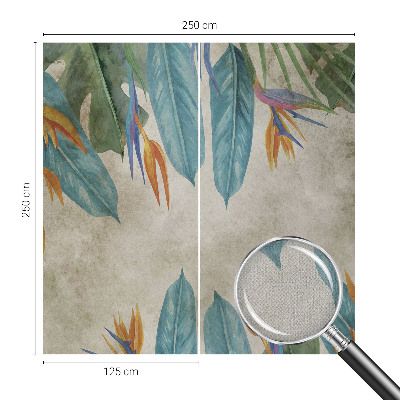 Self-adhesive photo wallpaper Tropical flowers