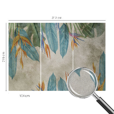 Self-adhesive photo wallpaper Tropical flowers