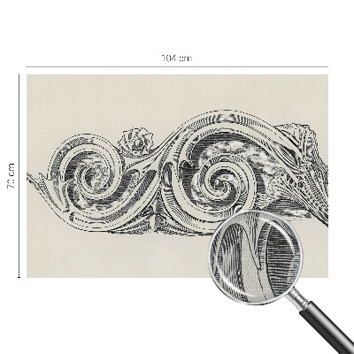 Stick-on wall mural Plant ornament