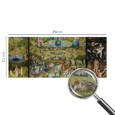 Removable wall mural wallpaper with 