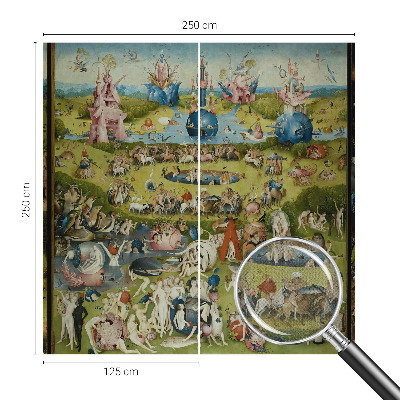Removable wall mural wallpaper with 