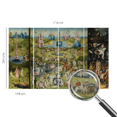 Removable wall mural wallpaper with 
