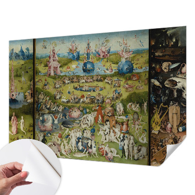 Removable wall mural wallpaper with 