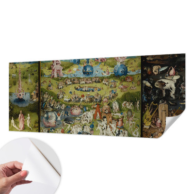 Removable wall mural wallpaper with 