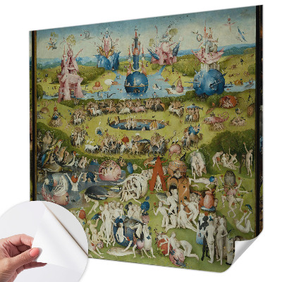 Removable wall mural wallpaper with 