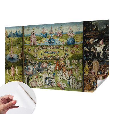 Removable wall mural wallpaper with 