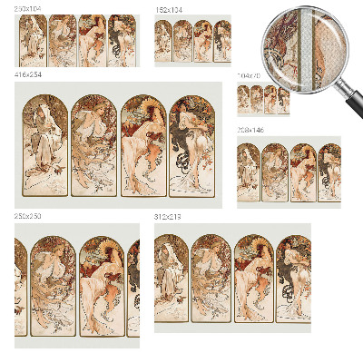 Peel and stick wall mural for bedroom featuring an artistic close-up of women's pores