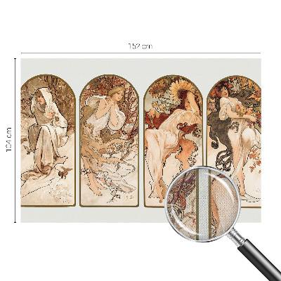 Peel and stick wall mural for bedroom featuring an artistic close-up of women's pores