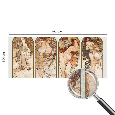 Peel and stick wall mural for bedroom featuring an artistic close-up of women's pores