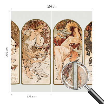 Peel and stick wall mural for bedroom featuring an artistic close-up of women's pores