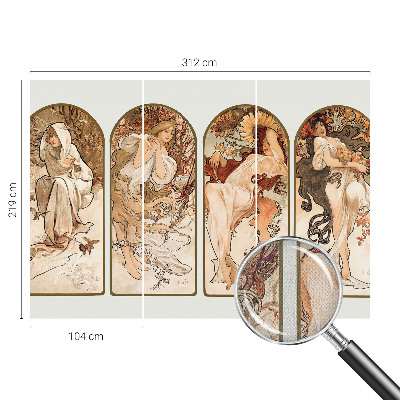 Peel and stick wall mural for bedroom featuring an artistic close-up of women's pores